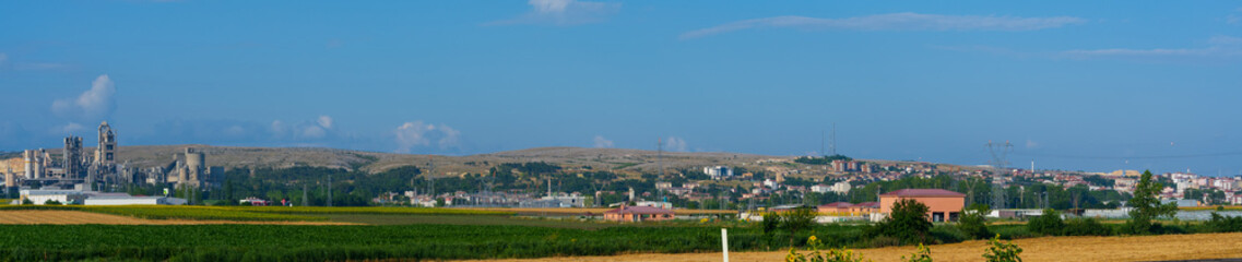 Fototapeta na wymiar Pinarhisar District view. Kirklareli City. Turkey