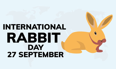 International Rabbit Day Vector Illustration EPS 10