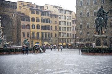 Im Regen in Florenz