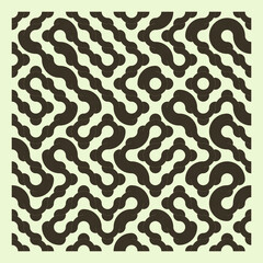 Color truchet tiling connections illustration