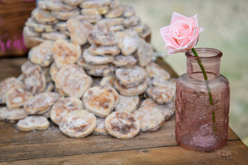 Welsh Cakes in Love Heart Shapes at a Wedding Reception