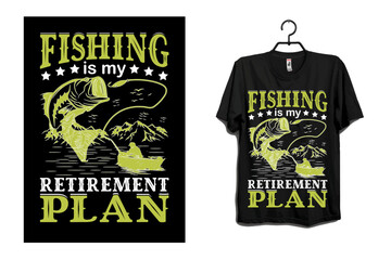 Obraz premium Fishing t-shirt design 