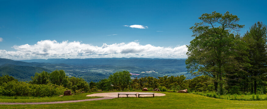 Panoramic View of Shenandoah National Park Overlook from Dickey Ridge Visitor Center