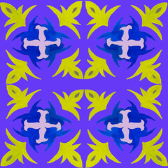 seamless background with stars tile style