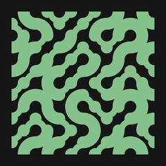 Color truchet tiling connections illustration