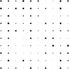 Black squares random pattern background. Abstract halftone. Vector illustration.
