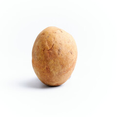 Close-up of whole and fresh sapodilla fruit isolated on a white background