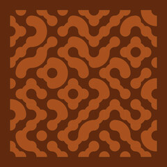 Color truchet tiling connections illustration