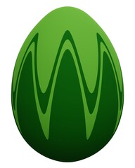 Easter egg icon. 3d rendering.	