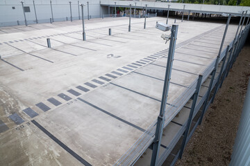 Obraz premium empty old unused parking garage