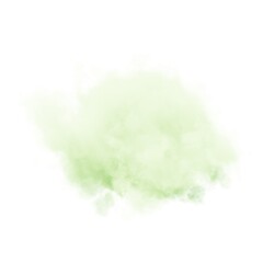 Fototapeta na wymiar Green cloud on white background. 3d rendering. 