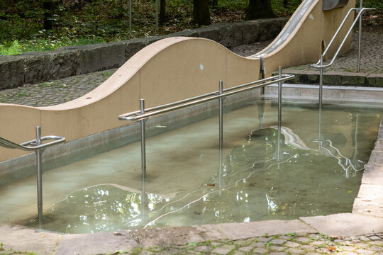 Water Filled Pool For Treading Water In The Park