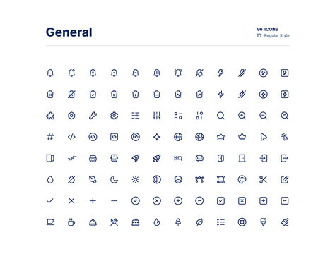 Essencial UI Icons Pack Line Style