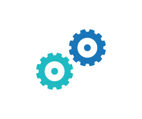 Gear icon, cog wheel, engine circle logo design. Gears mechanism and cog wheel on white background. Progress or construction concept vector design and illustration.