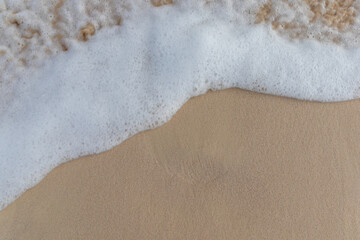 wave on sand