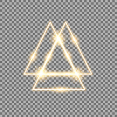 triangle light effect, laser