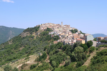 Fototapeta premium Panoramic view of the Molise village of Trivento, Italy.