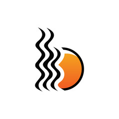 vector Illustration of Hot Wave Icon in white background 