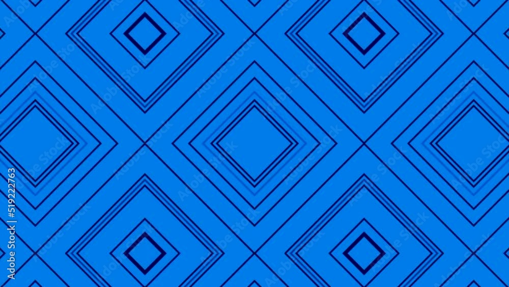 Poster abstract kaleidoscopic background with moving rhombuses. design. pattern of widening and narrowing d