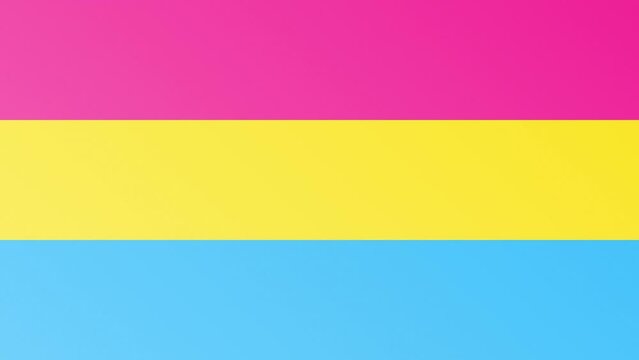 Fondo  de bandera pansexual en horizontal. 