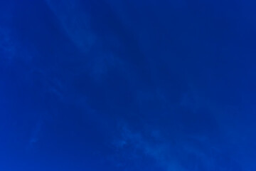 Fototapeta na wymiar Clear cloudless dark blue sky background weather nature atmosphere