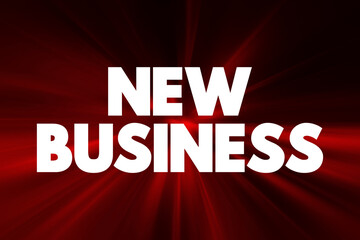 New Business text quote, concept background