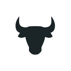 bull's head icon. vector illustration
