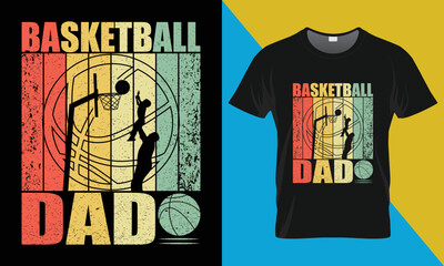 Basketball t shirt design, basketball dad