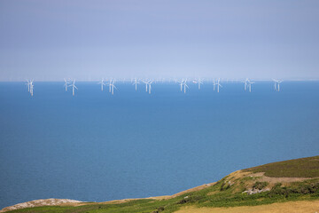 Offshore windfarm off the Welsh coast - 519225151
