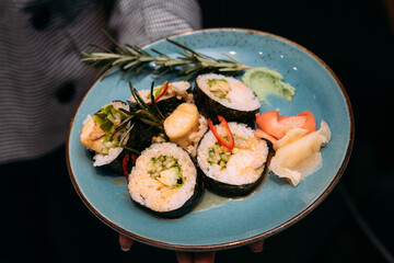 sushi on the plate 