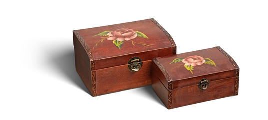vintage decorative chests with shadows 6