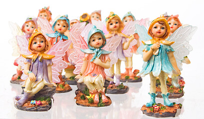 group of miniatures fairies
