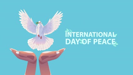 international day of peace lettering