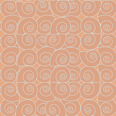 a pattern without a background of solid orange shells