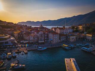 Fototapeta premium Croatia Island Korcula Twilight and sunset