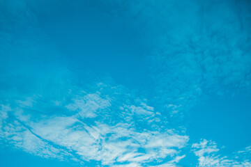 Fototapeta na wymiar Altocumulus sky air weather blue background high cloudy atmosphere