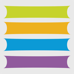 Obraz premium Blank Colorful Shape vector For Text banner Design 