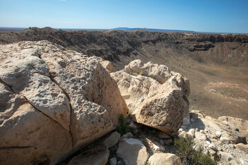The Barringer Meteor Crater where a Meteor Blasted a Giant Hole in the Desert
