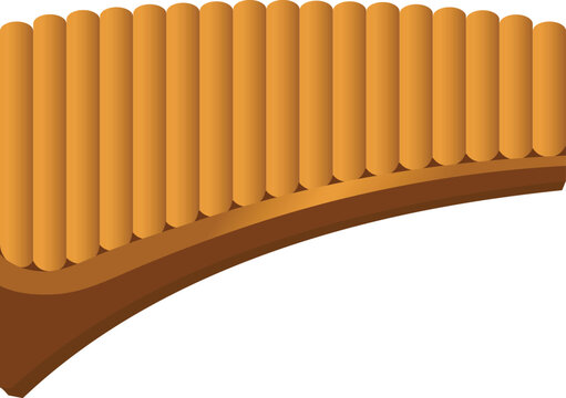 Pan Flute vector stock vector. Illustration of musical - 36586432