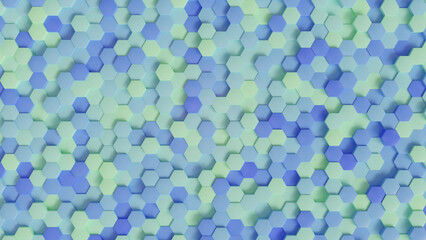 colorful hexagone