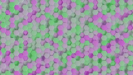 colorful hexagone