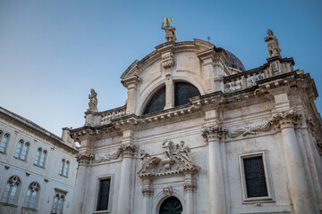 Fototapeta na wymiar Old Town Dubrovnik Church of St. Blaise