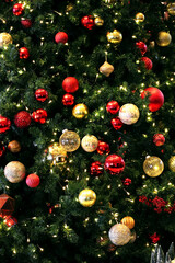 Christmas tree decoration as background material