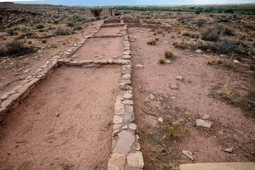 Ruins of Navajo Dwellings Left over in the Painted Desert