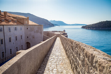 Fototapeta na wymiar Old Town Dubrovnik Walls