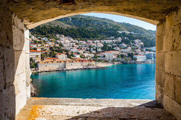 Fototapeta na wymiar Dubrovnik Croatia Old Town Walls