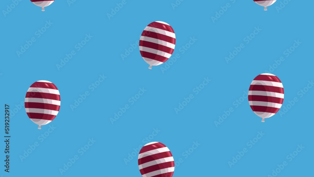 Poster balloons helium with usa flag