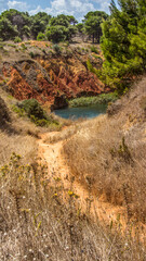 Bauxite cave in the south of Italy