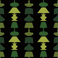 Seamless desk lamp cartoon simple pattern for clothes print and wrapping paper and shops and kids and accessories
