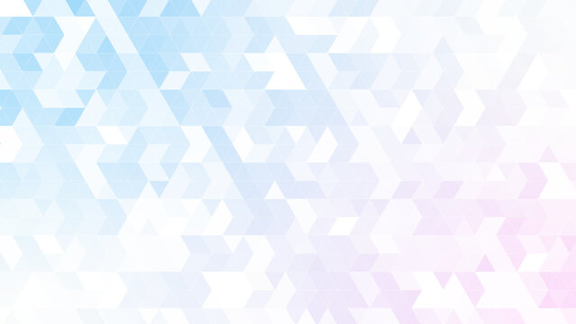三角パターン背景素材，ブルーとピンクのグラデーション
